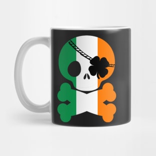 Cute Skull and Crossbones St. Patty's Day Pirate T-Shirt Mug